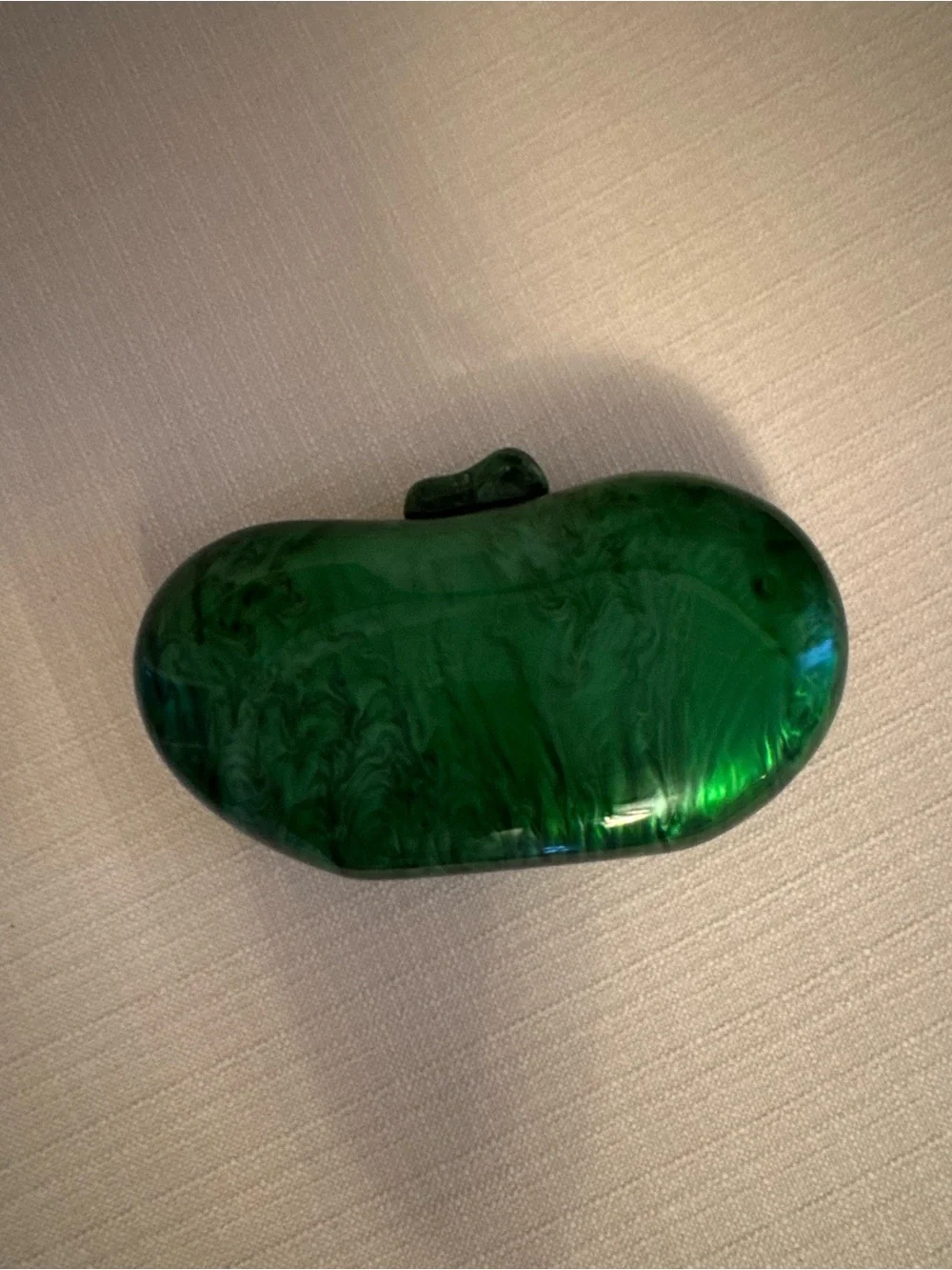 Green Acrylic Clutch. Comes with strap!